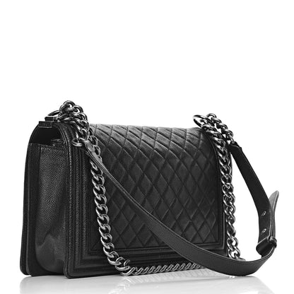 Chanel Caviar Quilted New Medium Boy Flap Black 3 of 13