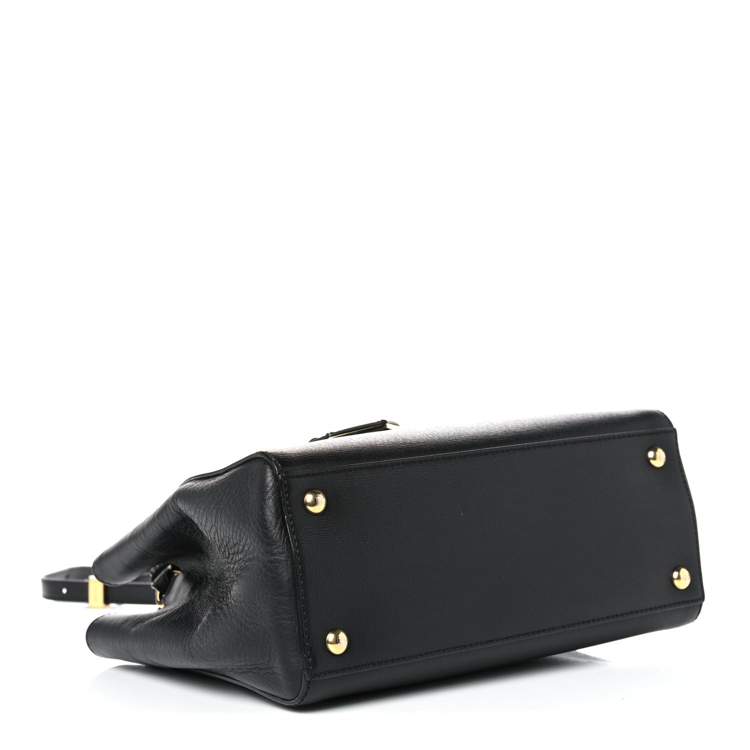 Fendi Vitello Elite Petite 2Jours Tote Black 4 of 13