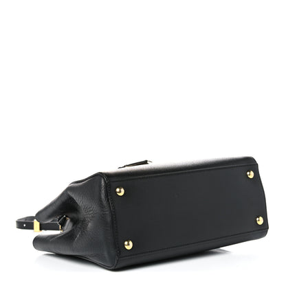 Fendi Vitello Elite Petite 2Jours Tote Black 4 of 13