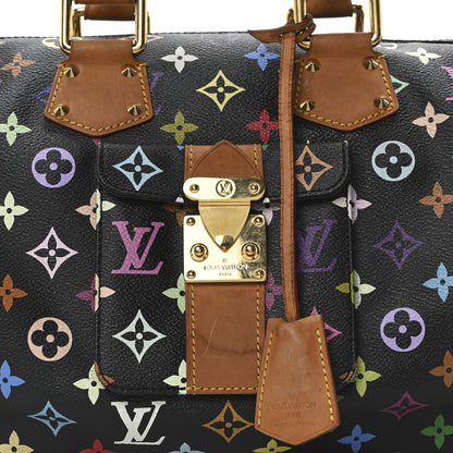 Louis Vuitton Monogram Multicolor Speedy 30 Black 7 of 9