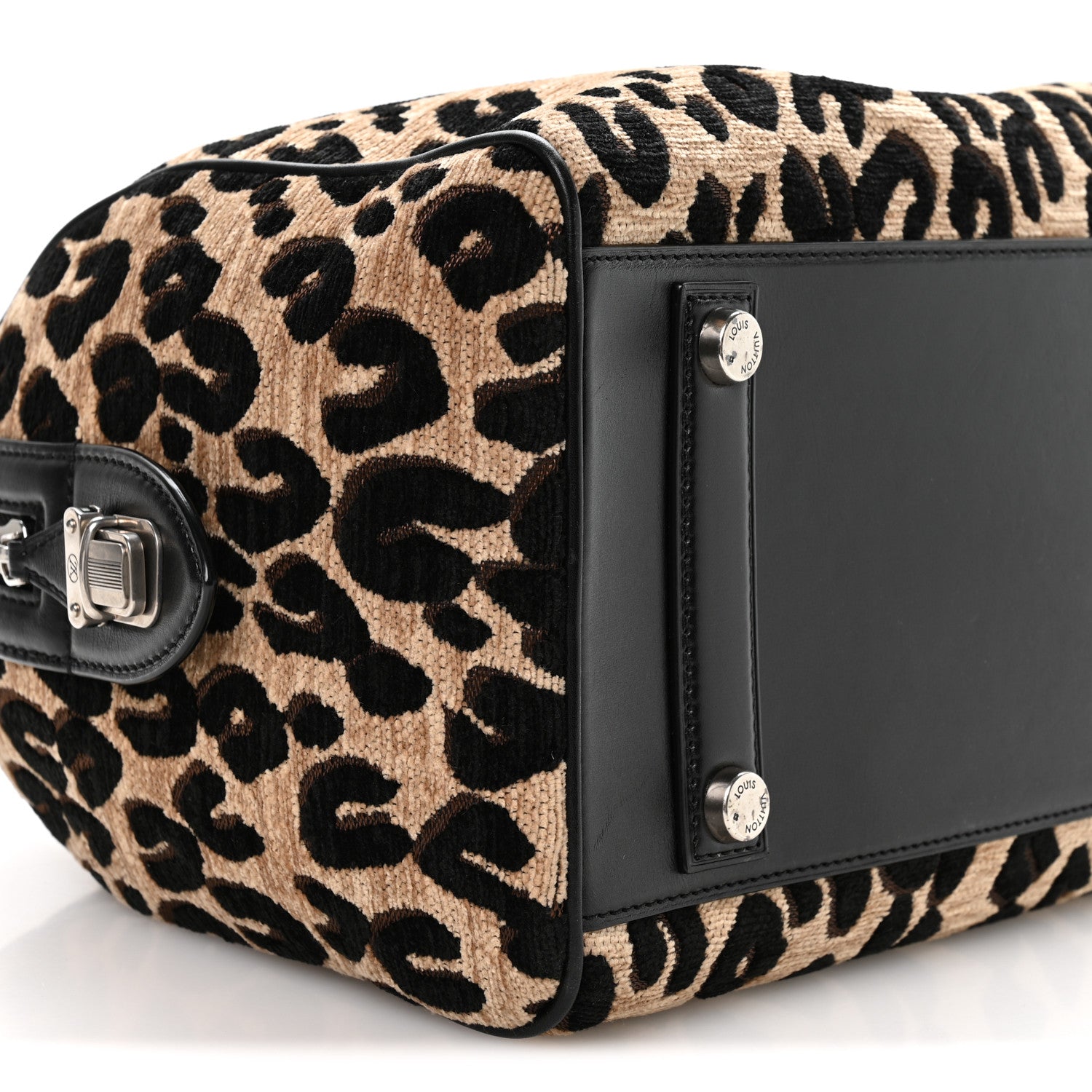 Louis Vuitton Jacquard Velvet Leopard Print Stephen Sprouse Speedy 9 of 10