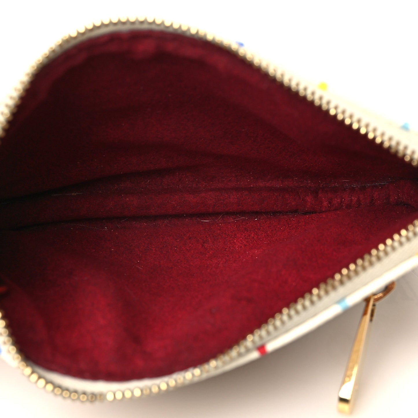 Monogram Multicolor Pochette Plate MM White