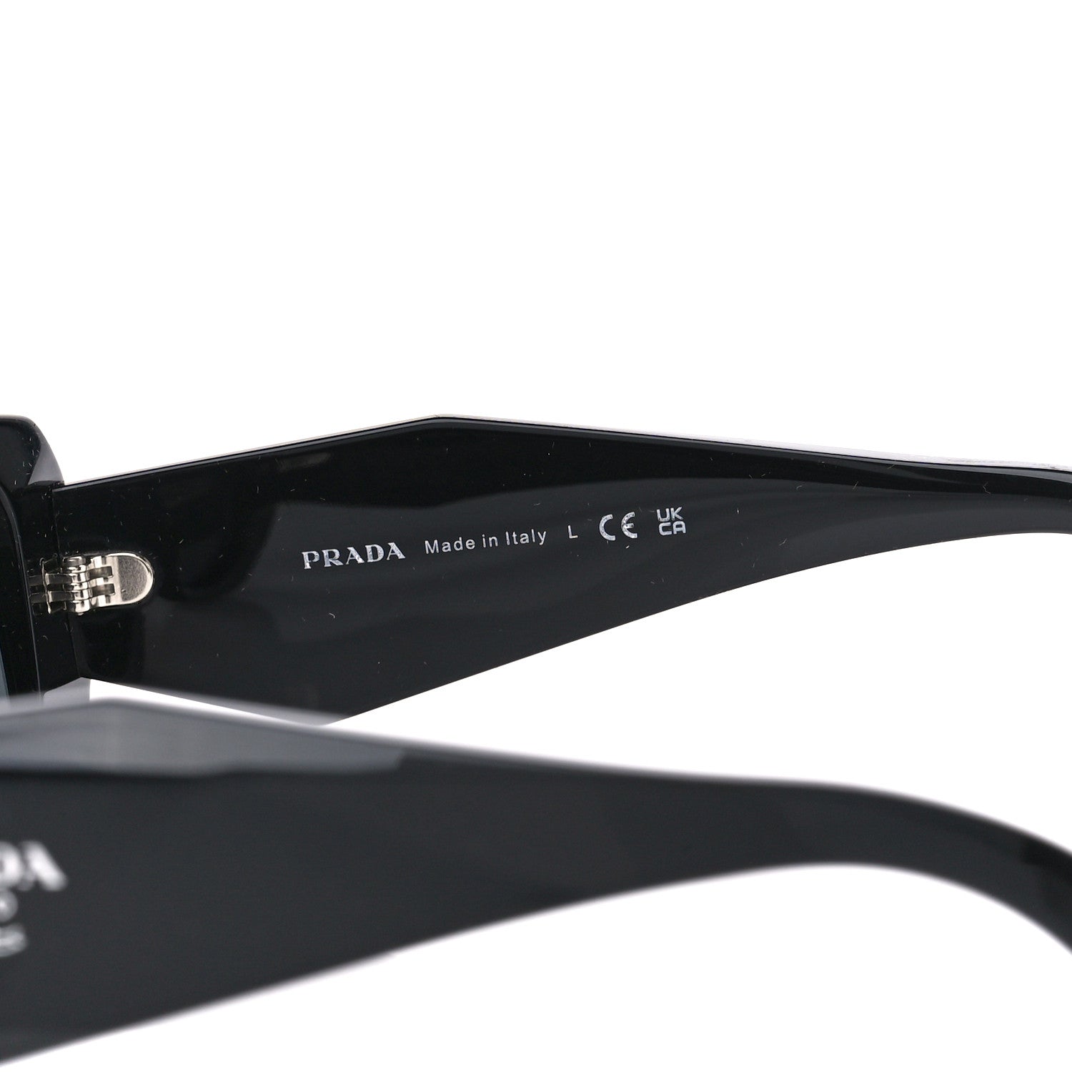 Prada Acetate Symbole Sunglasses SPR 17W Black 6 of 8