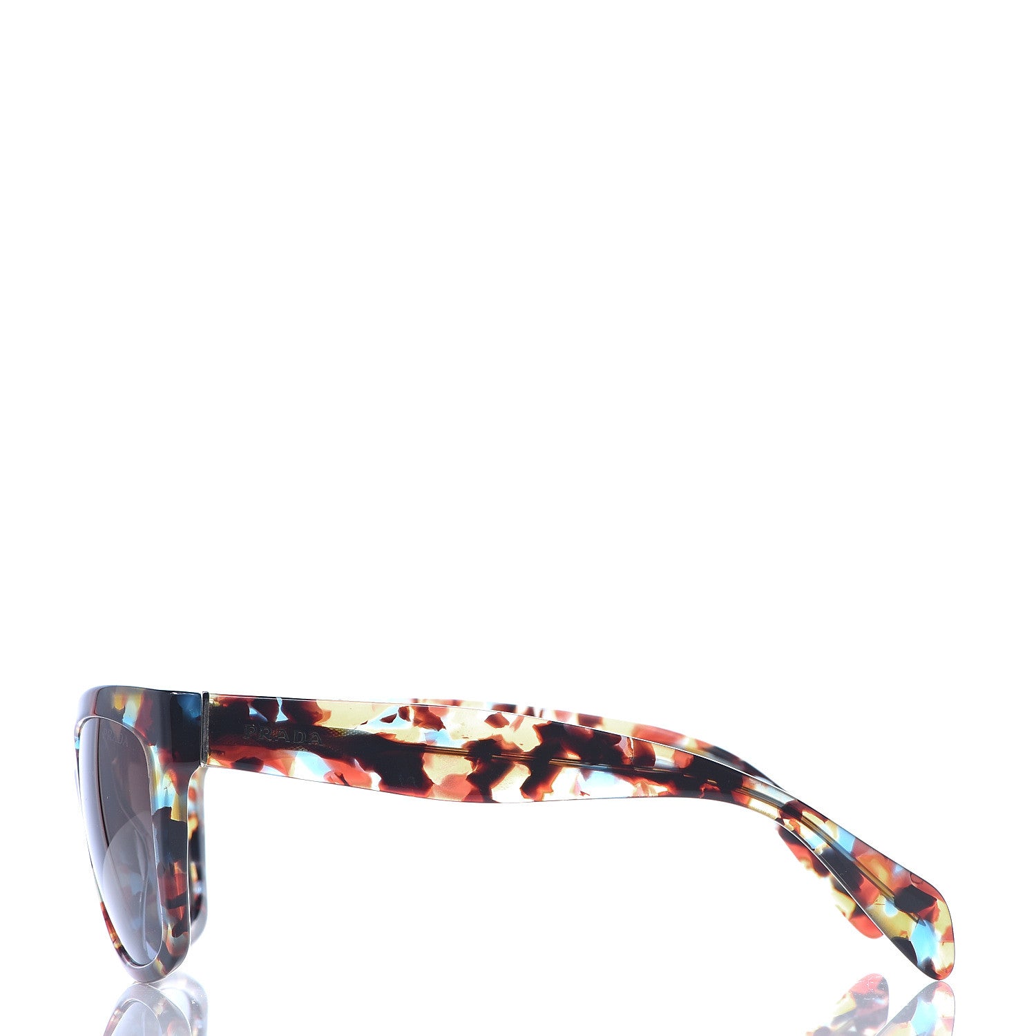 Prada Square Sunglasses SPR 07P Tortoise Blue 3 of 7