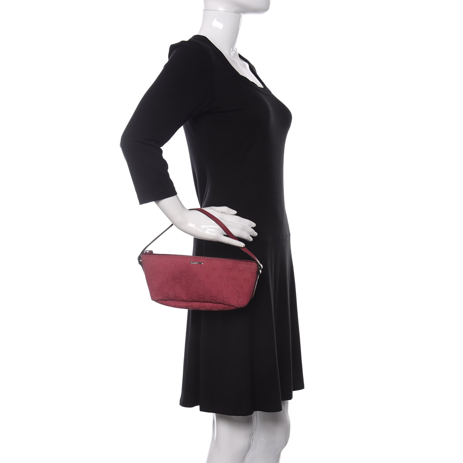 Gucci Monogram Boat Pochette Fuchsia 2 of 10