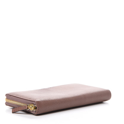 Gucci Dollar Calfskin Zip Around Wallet Rosy Phard 3 of 8