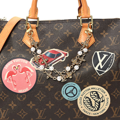 Louis Vuitton Monogram My World Tour Speedy Bandouliere 30 7 of 9