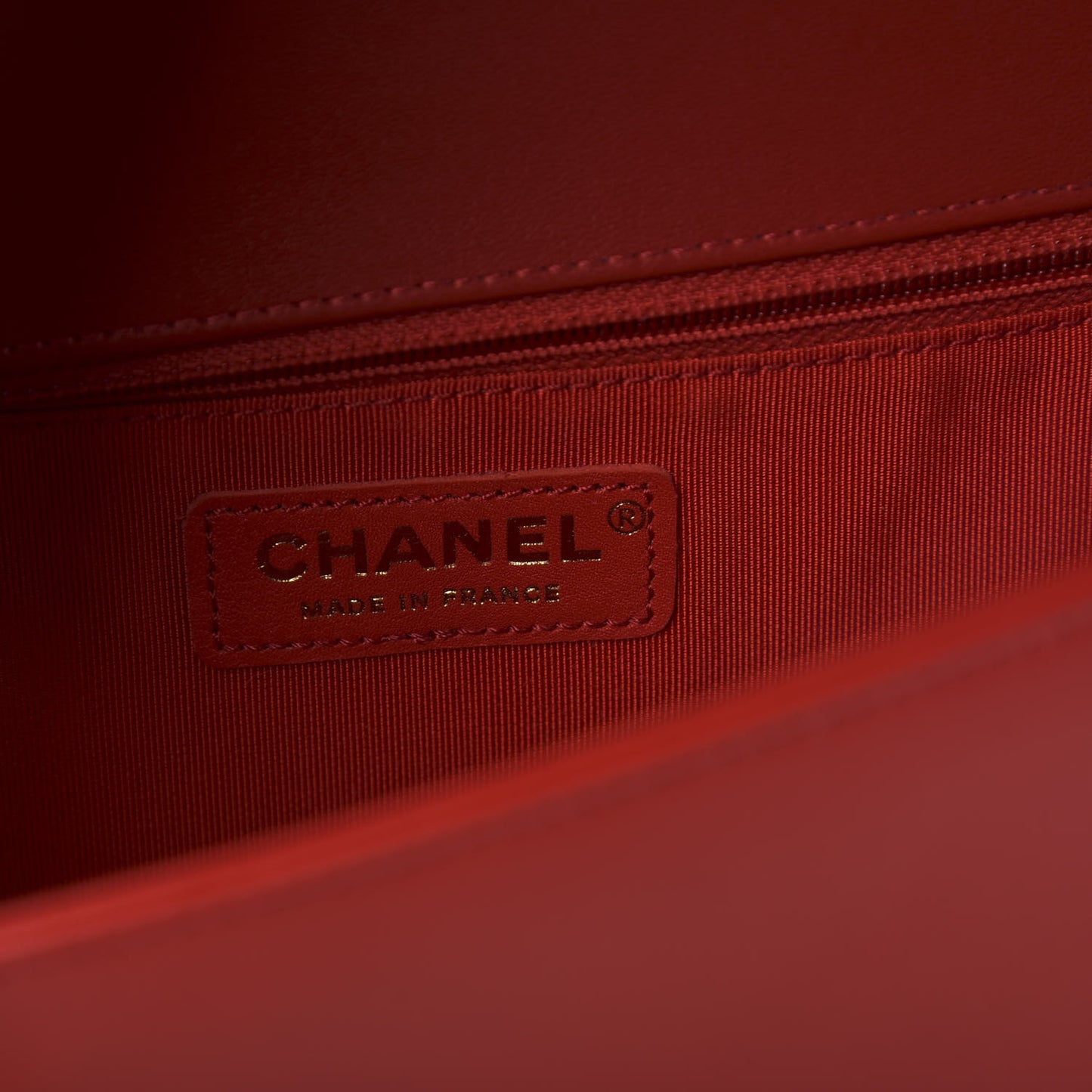 Lambskin Quilted New Medium Boy Flap Red