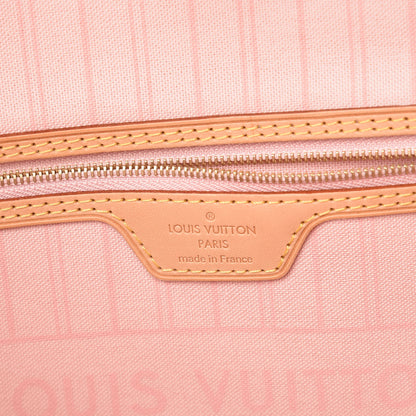 Louis Vuitton Damier Azur Neo Neverfull MM Rose Ballerine 8 of 11