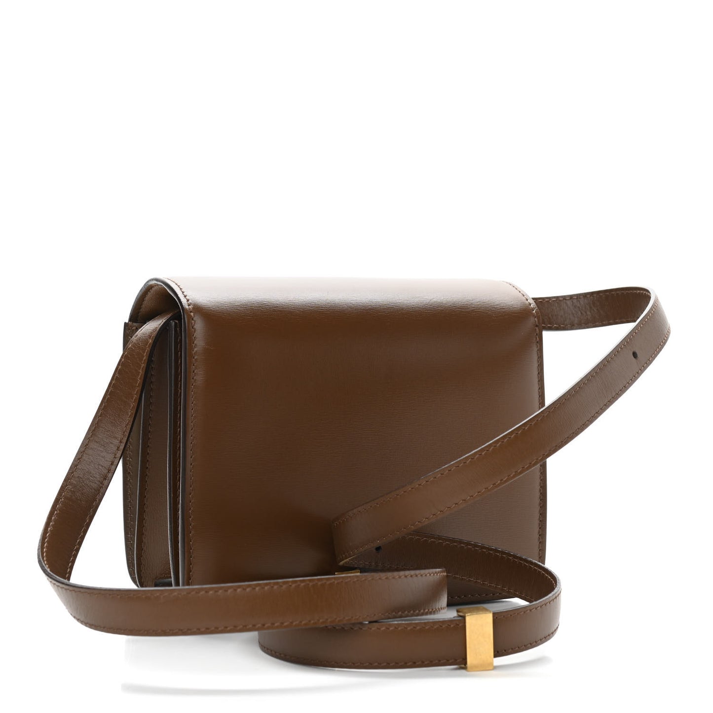 Smooth Calfskin Small Classic Box Flap Bag Camel