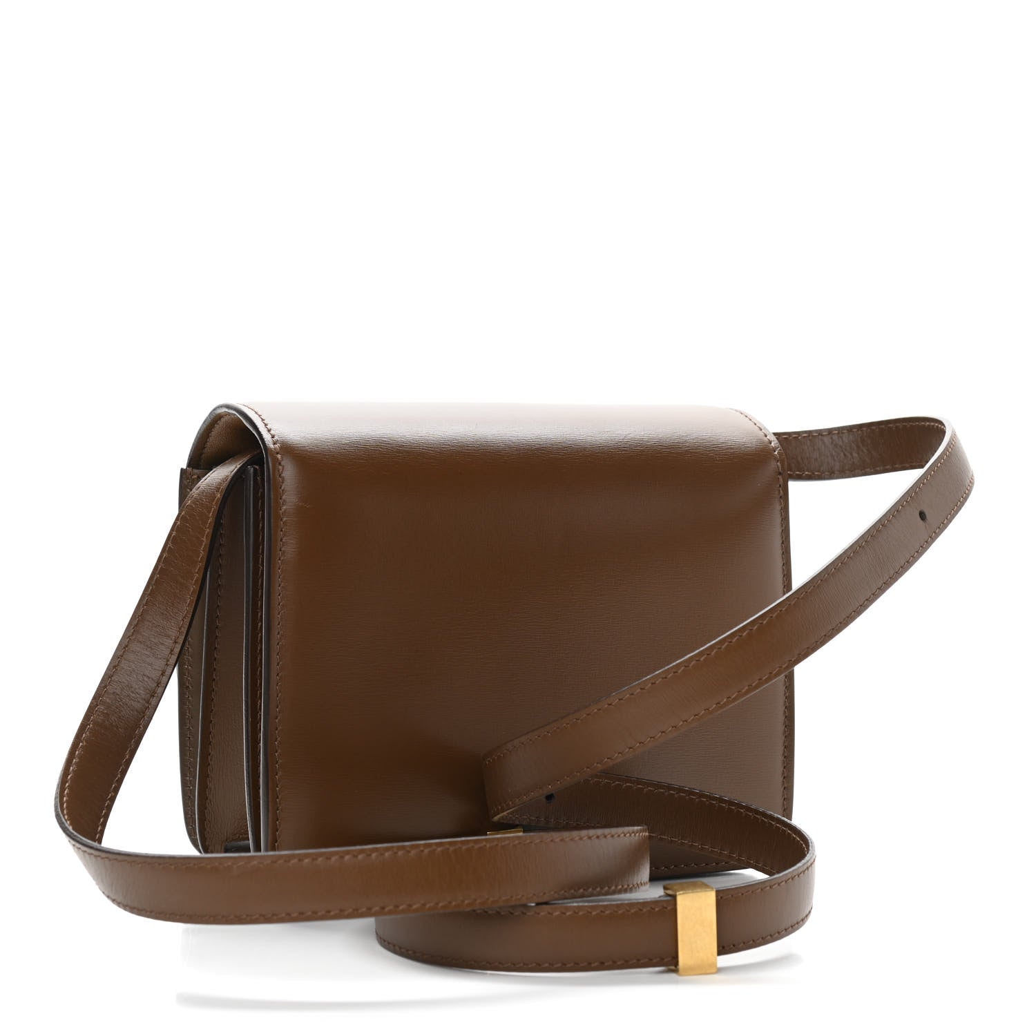 Celine Smooth Calfskin Small Classic Box Flap Bag Camel 3 of 15