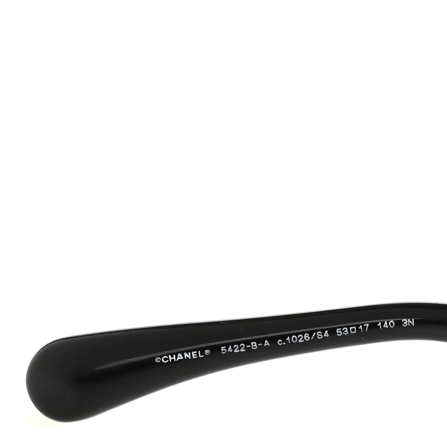 Acetate Strass Square Sunglasses 5422-B-A Black White