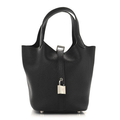 Hermes Taurillon Clemence Picotin Lock 18 PM Black 1 of 13