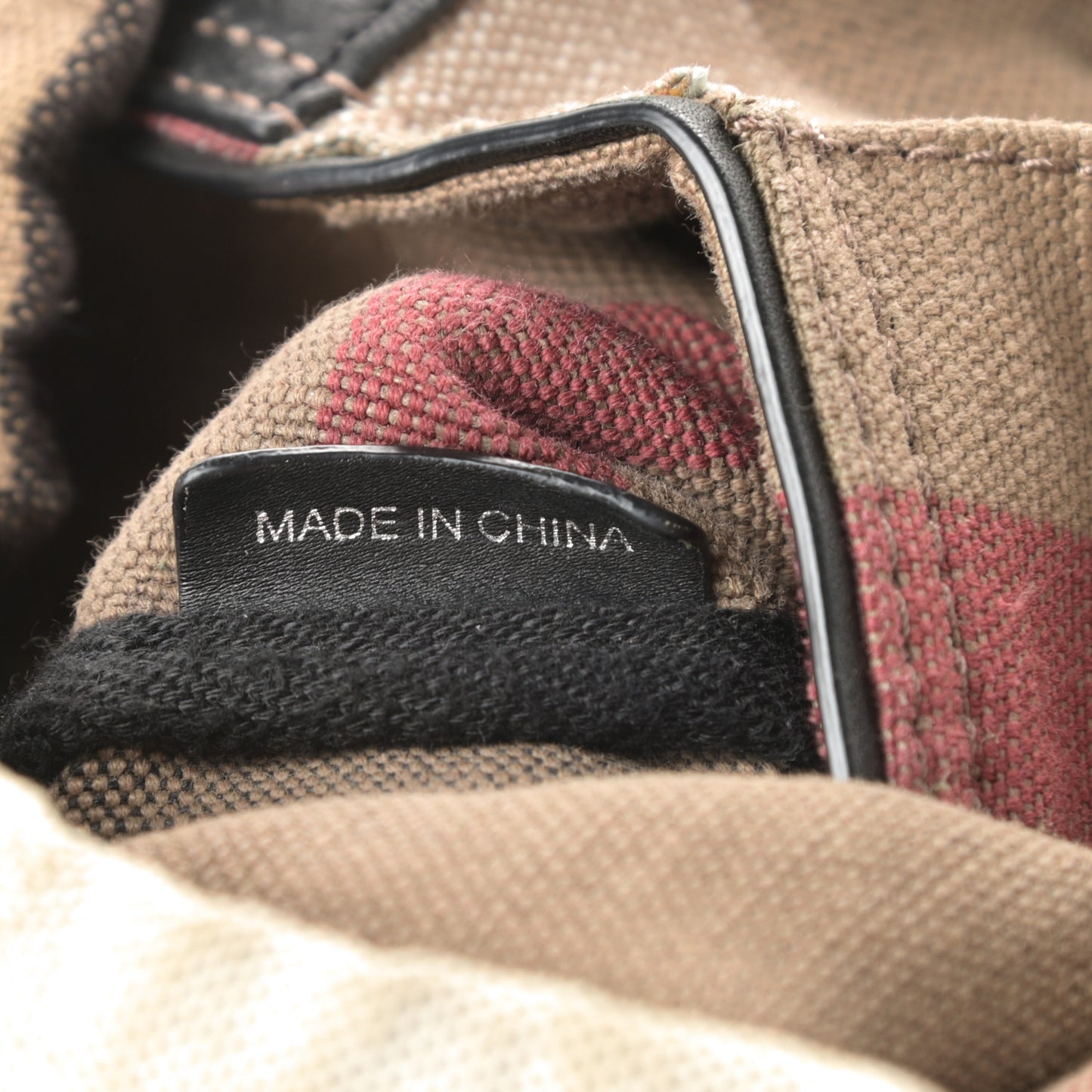 Canvas Mega Check Doran Backpack Black