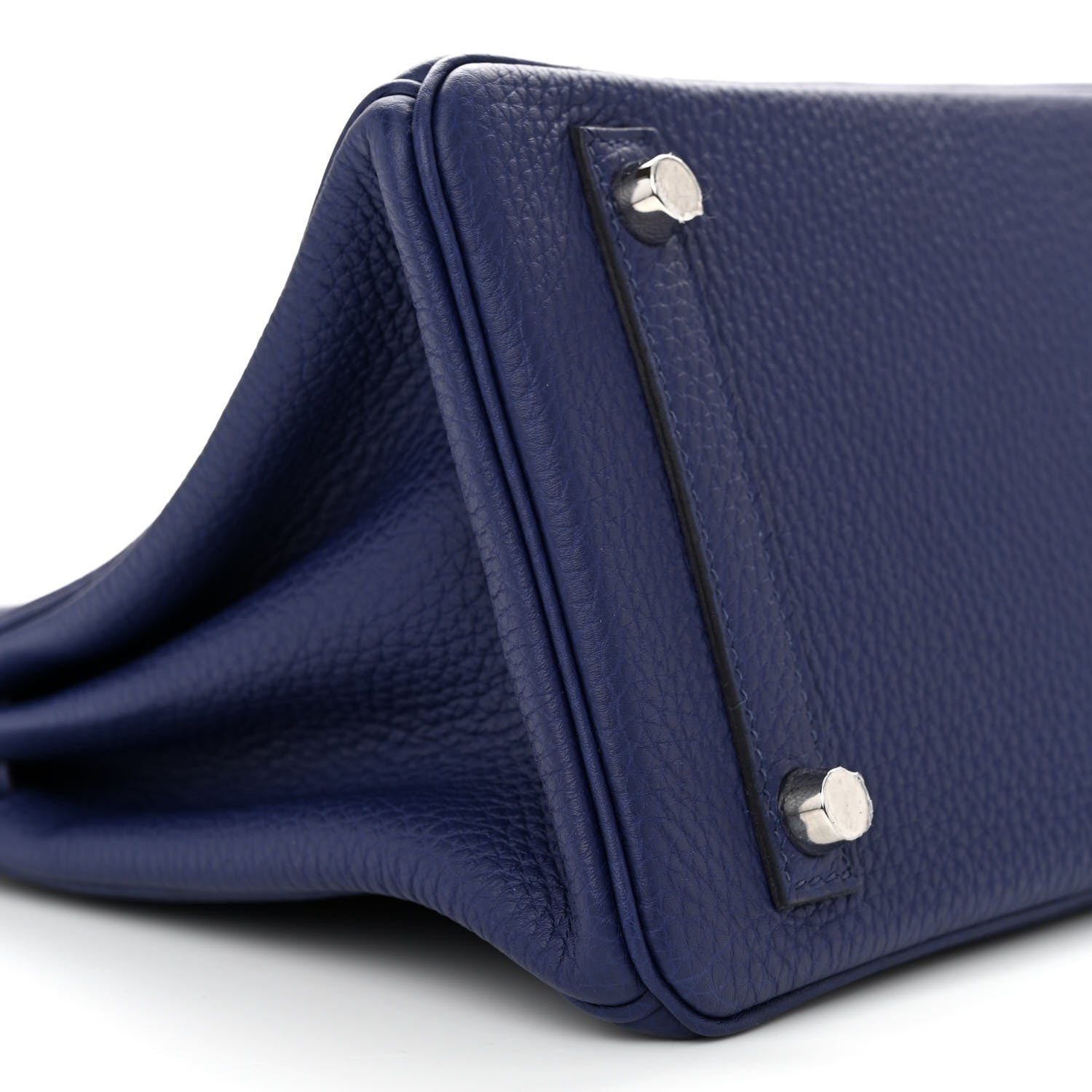 Hermes Togo Swift Officier Birkin 25 Bleu Encre Bordeaux 9 of 10