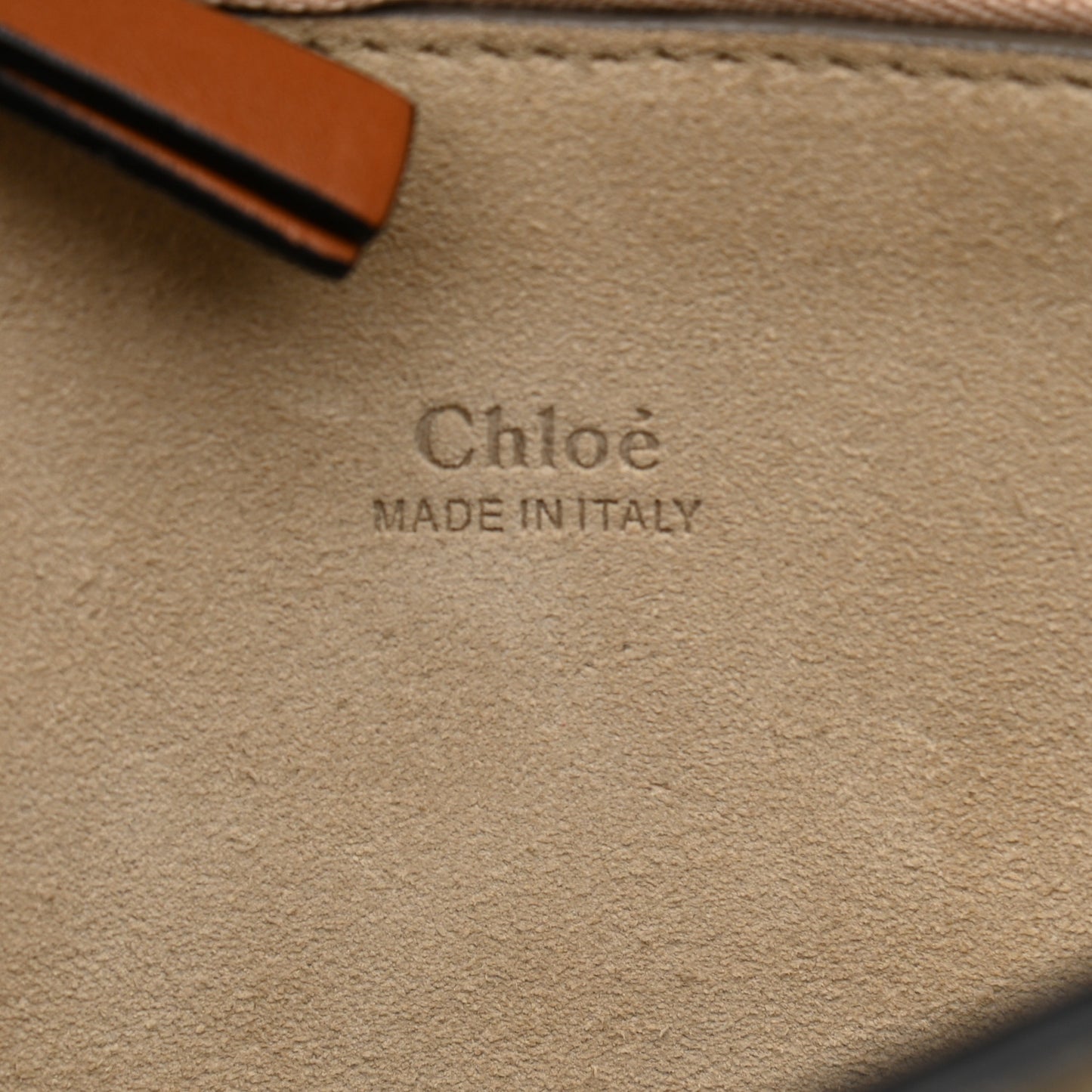 Calfskin Suede Rainbow Patchwork Medium Faye Shoulder Bag Caramel