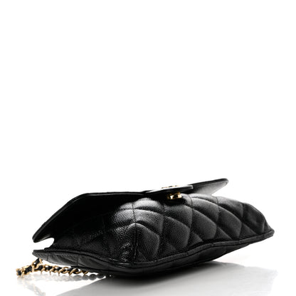 Chanel Jersey Fabric Quilted Foldable Tote With Chain Black Multicolor 7 of 17
