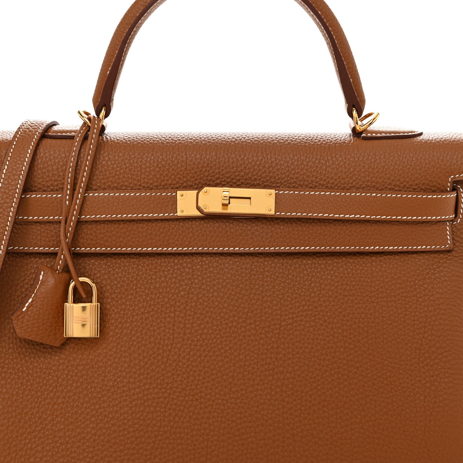 Hermes Togo Kelly Retourne 35 Gold 8 of 13