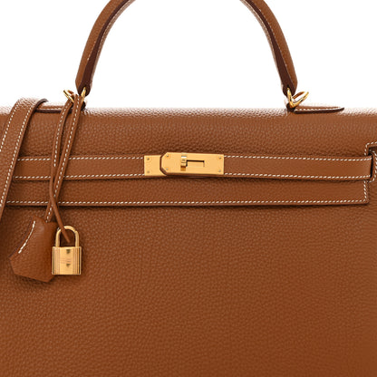 Hermes Togo Kelly Retourne 35 Gold 8 of 13
