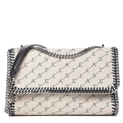 Stella McCartney Canvas Logo Falabella Messenger Beige 1 of 8
