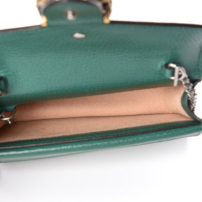 Gucci Calfskin Super Mini Dionysus Shoulder Bag Emerald 5 of 9