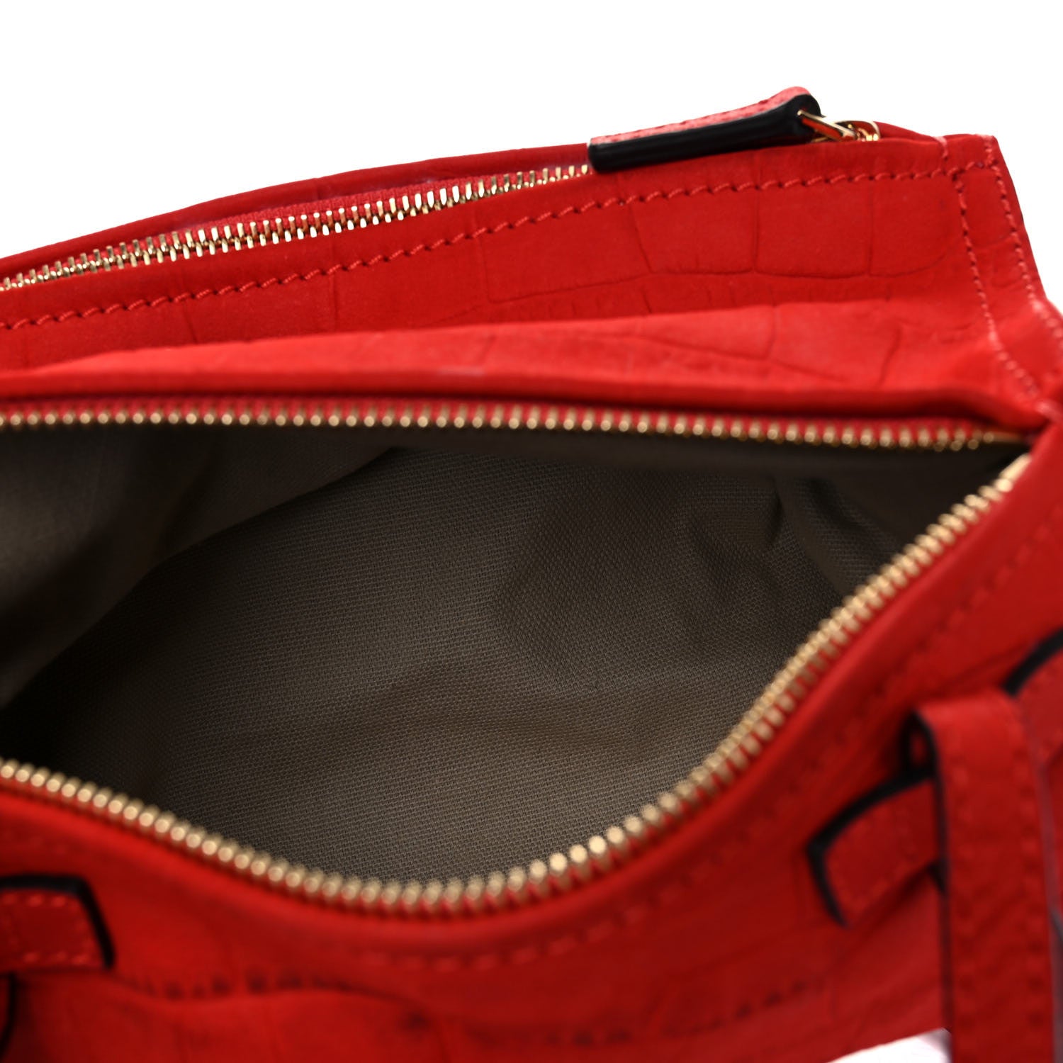 Givenchy Calfskin Crocodile Embossed Mini Pandora Red 5 of 13