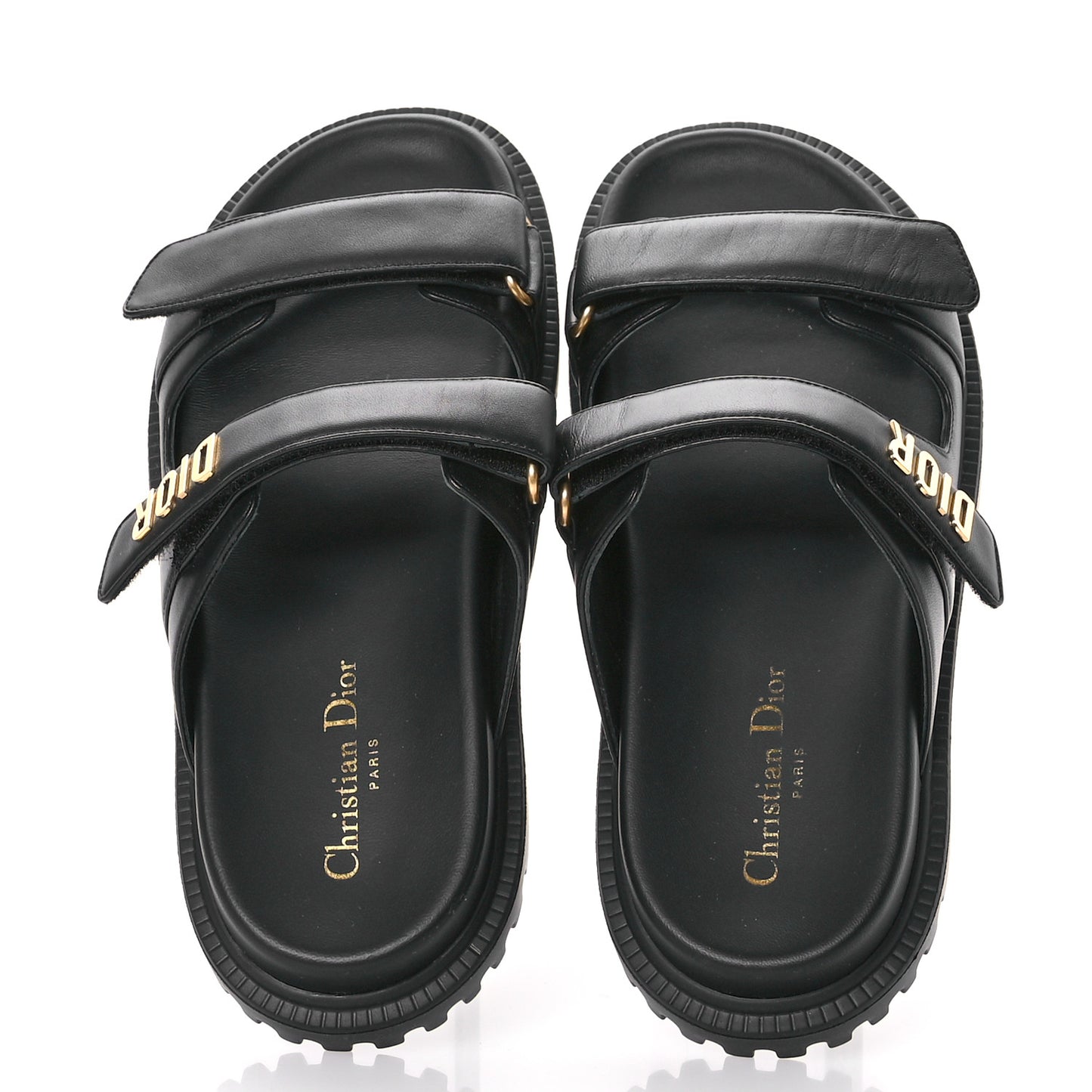 Lambskin Dioract 10mm Sandals 40 Black