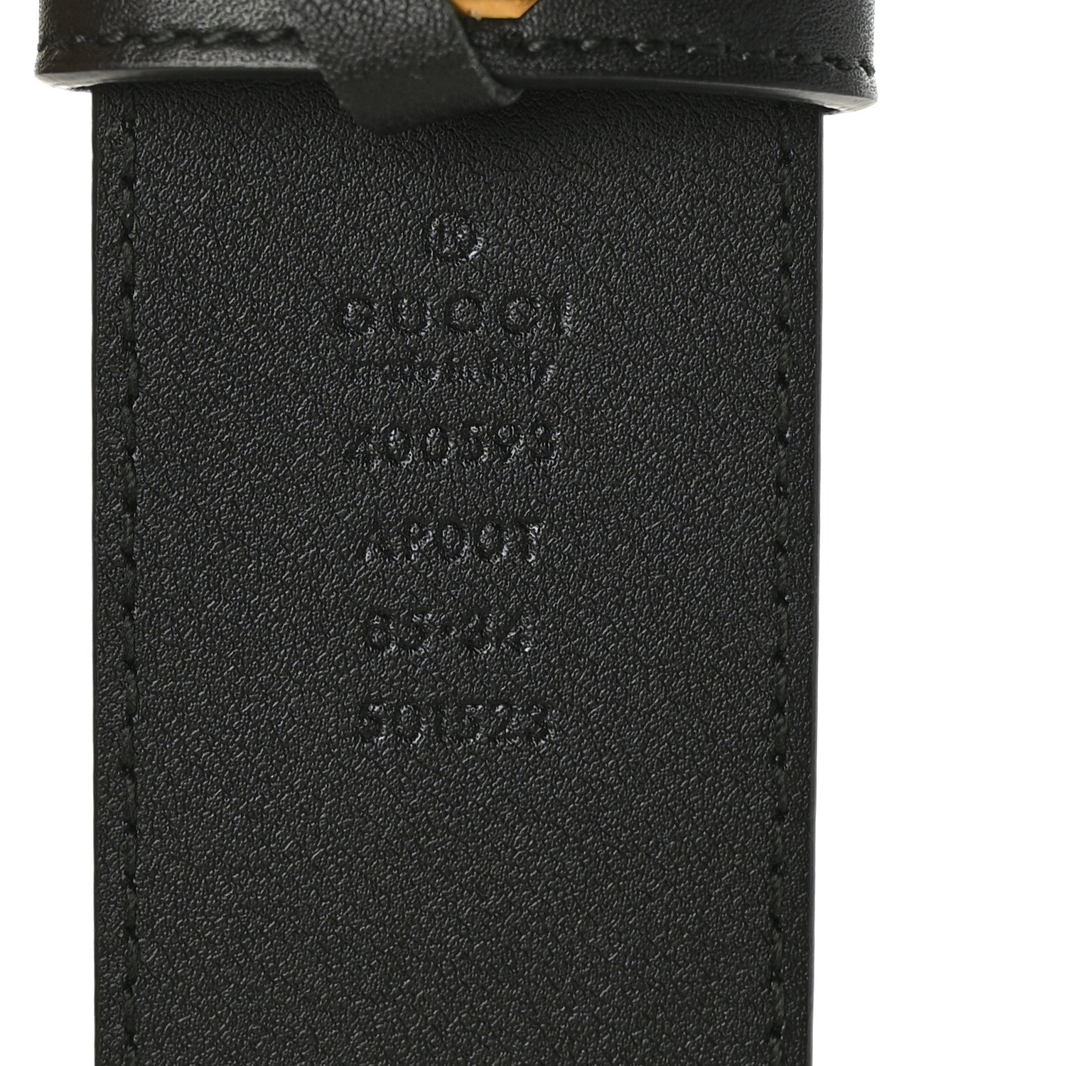 Gucci Calfskin Double G 40mm Belt 85 34 Black 3 of 5