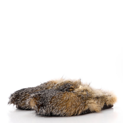 Louis Vuitton Fox Fur Mens LV Easy Mules 8 Brown 3 of 10