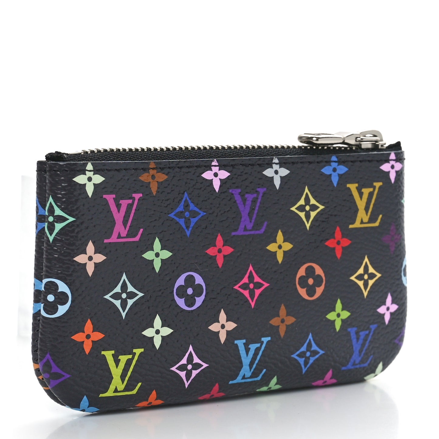 LV X TM Monogram Multicolor Key Pouch Black