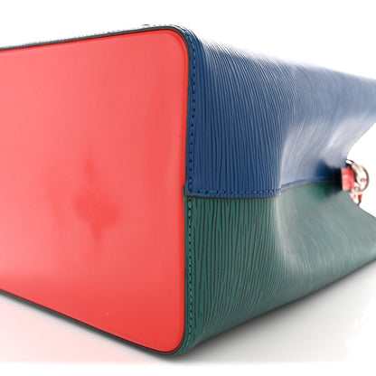 Louis Vuitton Epi Neonoe Indigo Emerald Green Coquelicot 9 of 11