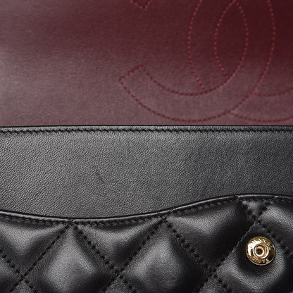 Chanel Lambskin Quilted Jumbo Double Flap Black 11 of 11