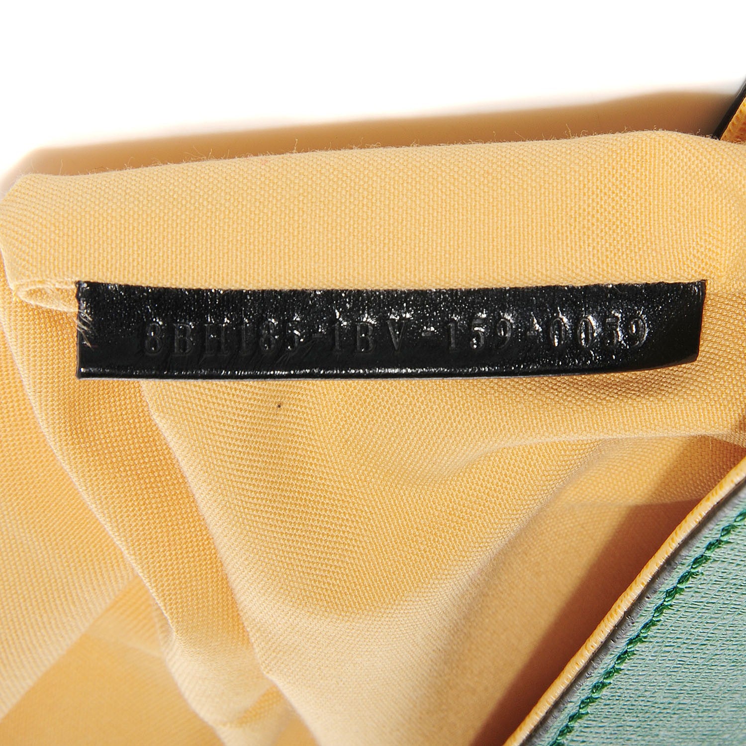 Fendi Vitello Elite Cuoio Monster Buggies Medium Roll Tote Emerald Black Multicolor Yellow 7 of 8
