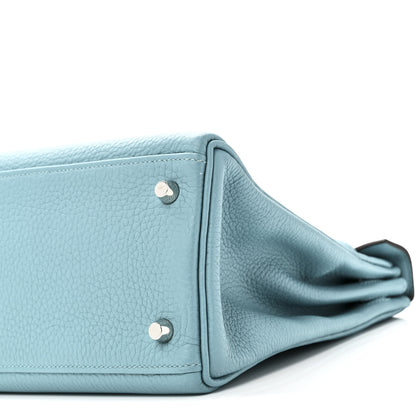 Hermes Taurillon Clemence Kelly Retourne 28 Turquoise 10 of 10