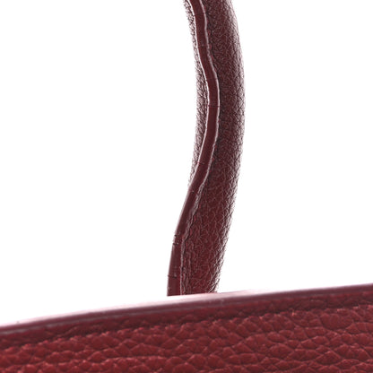 Saint Laurent Grained Calfskin Small Supple Sac De Jour Dark Pallisandre 12 of 16