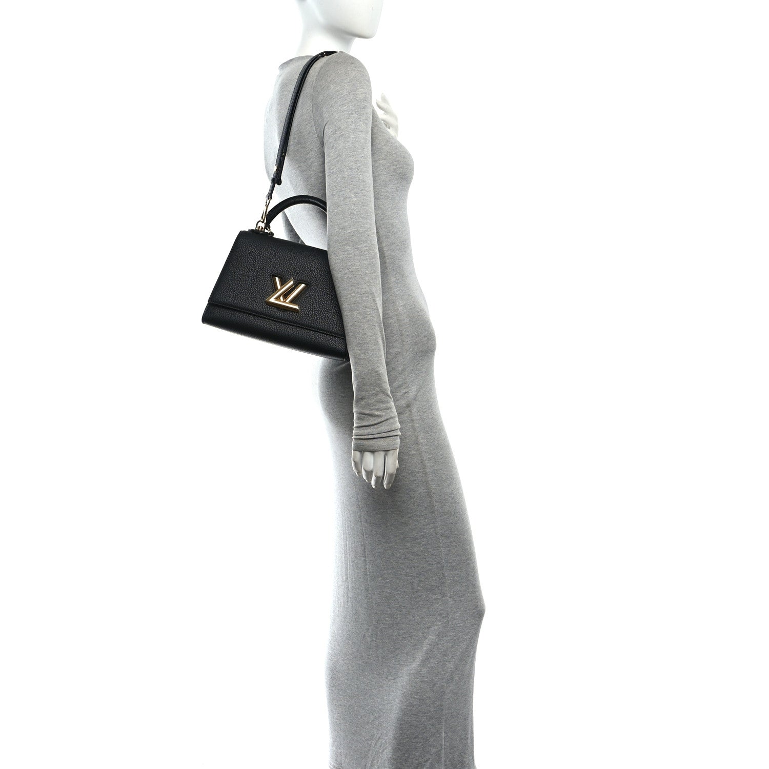Louis Vuitton Taurillon Twist One Handle PM Black 2 of 10