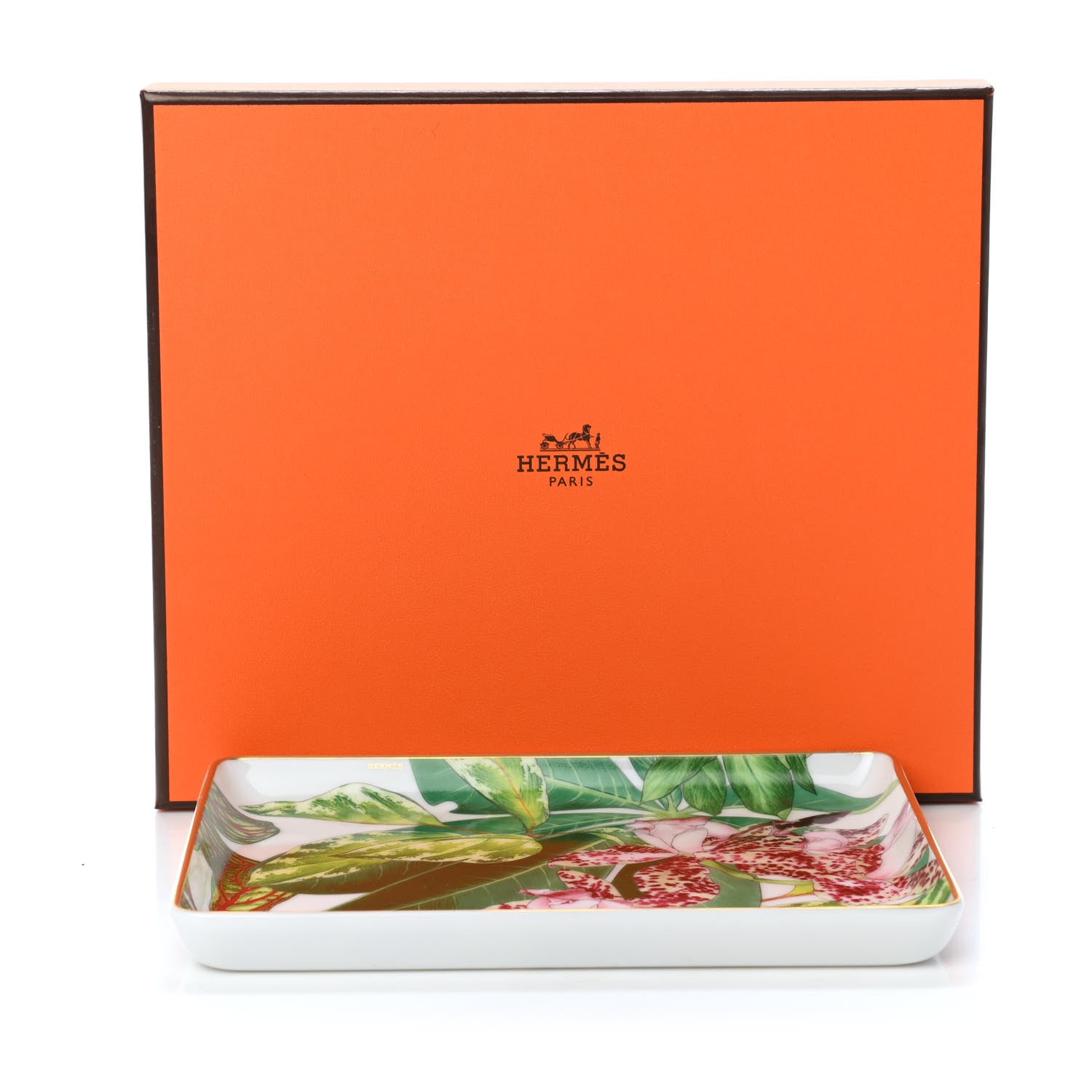 Hermes Porcelain Small Passifolia Tray N°1 5 of 5