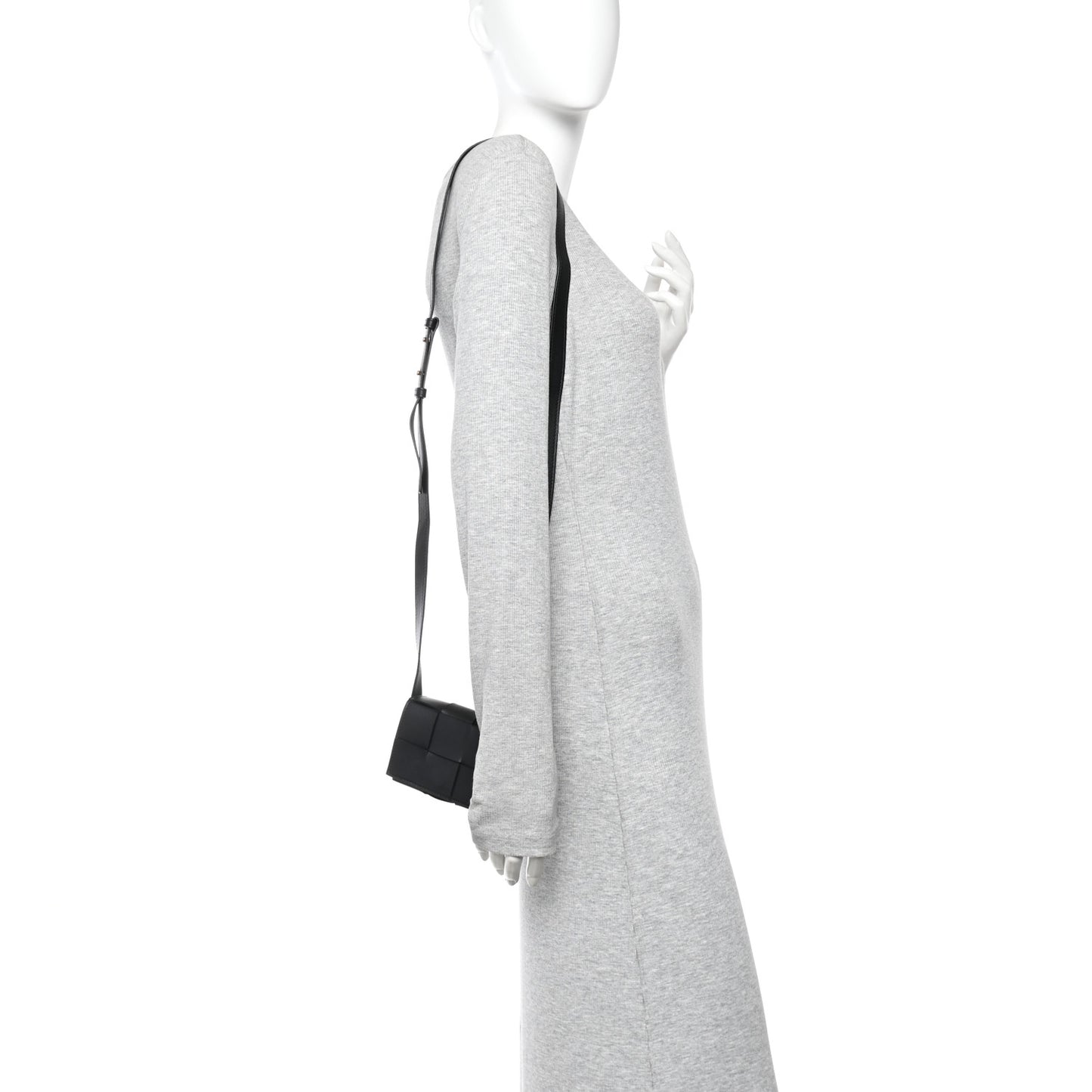 Lambskin Maxi Intreccio Candy Cassette Crossbody Bag Black