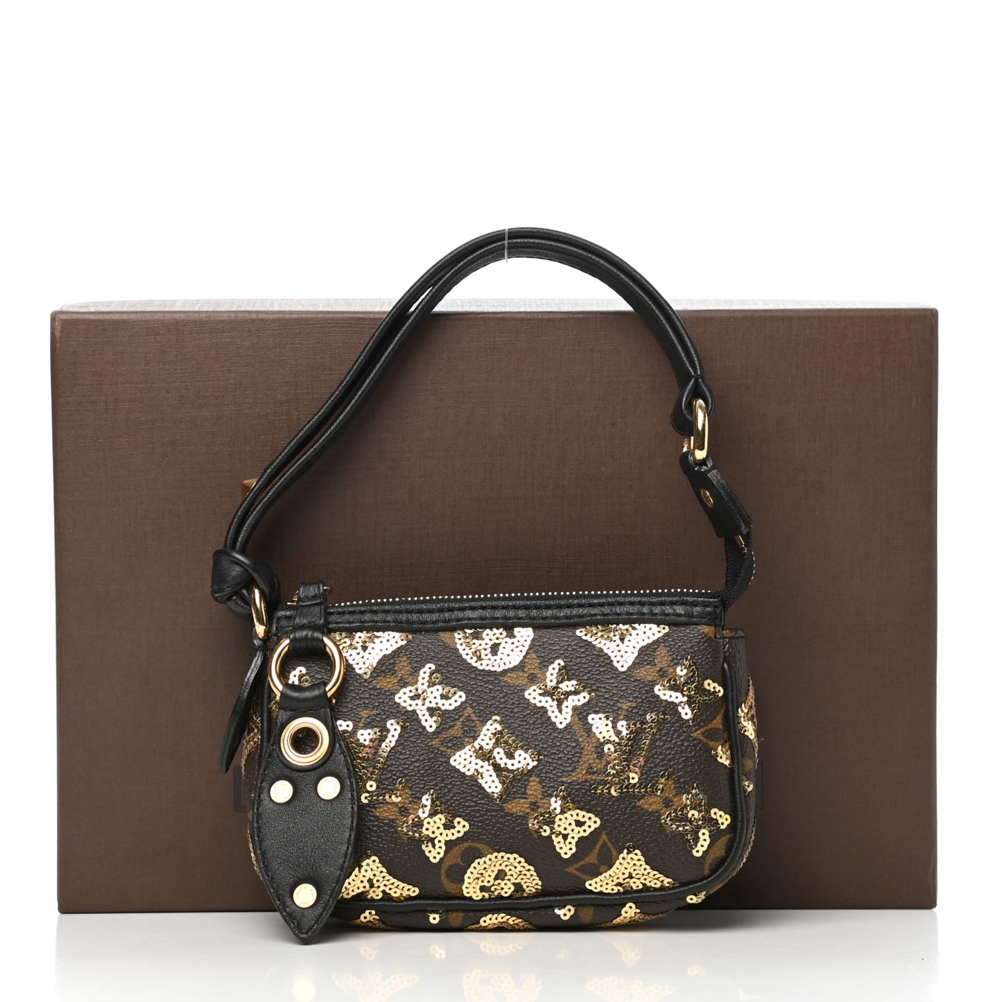 Monogram Sequins Eclipse Mini Pochette Gold