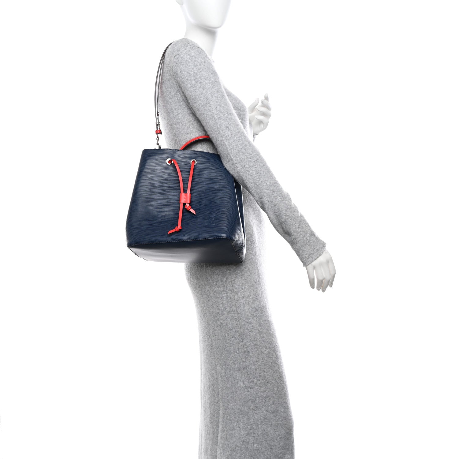 Louis Vuitton Epi Neonoe Indigo Coquelicot 2 of 10