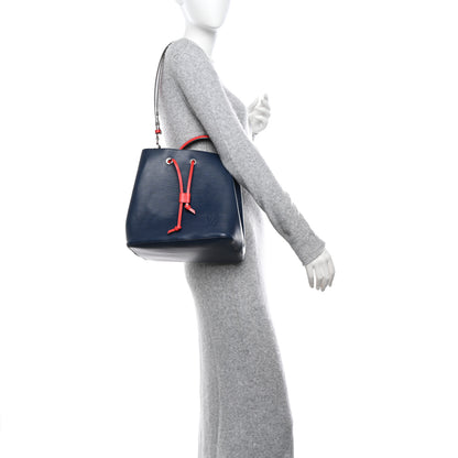 Louis Vuitton Epi Neonoe Indigo Coquelicot 2 of 10
