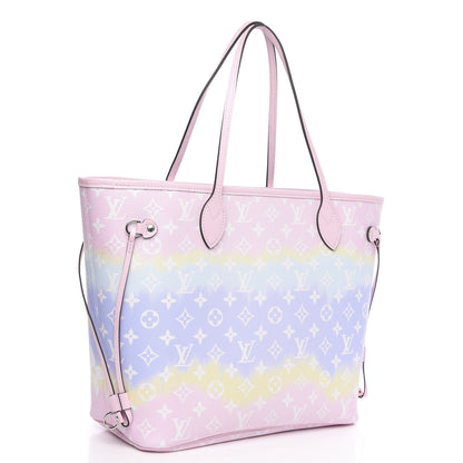 Louis Vuitton Monogram Escale Neverfull MM Pastel 3 of 10