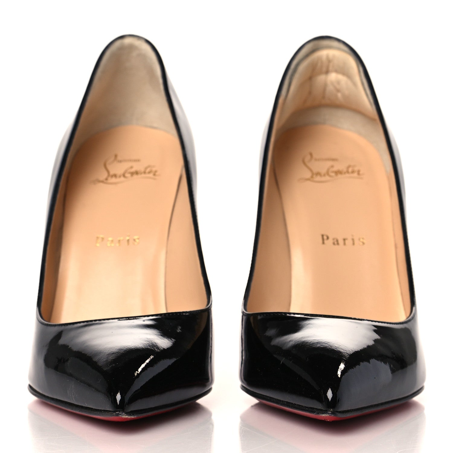 Christian Louboutin Patent Pigalle 100 Pumps 37 Black 2 of 8