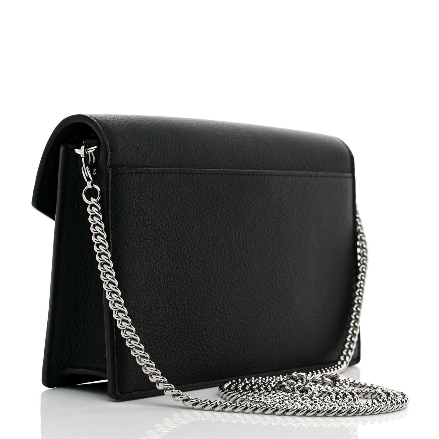 Soft Calfskin My Lockme Chain Pochette Black