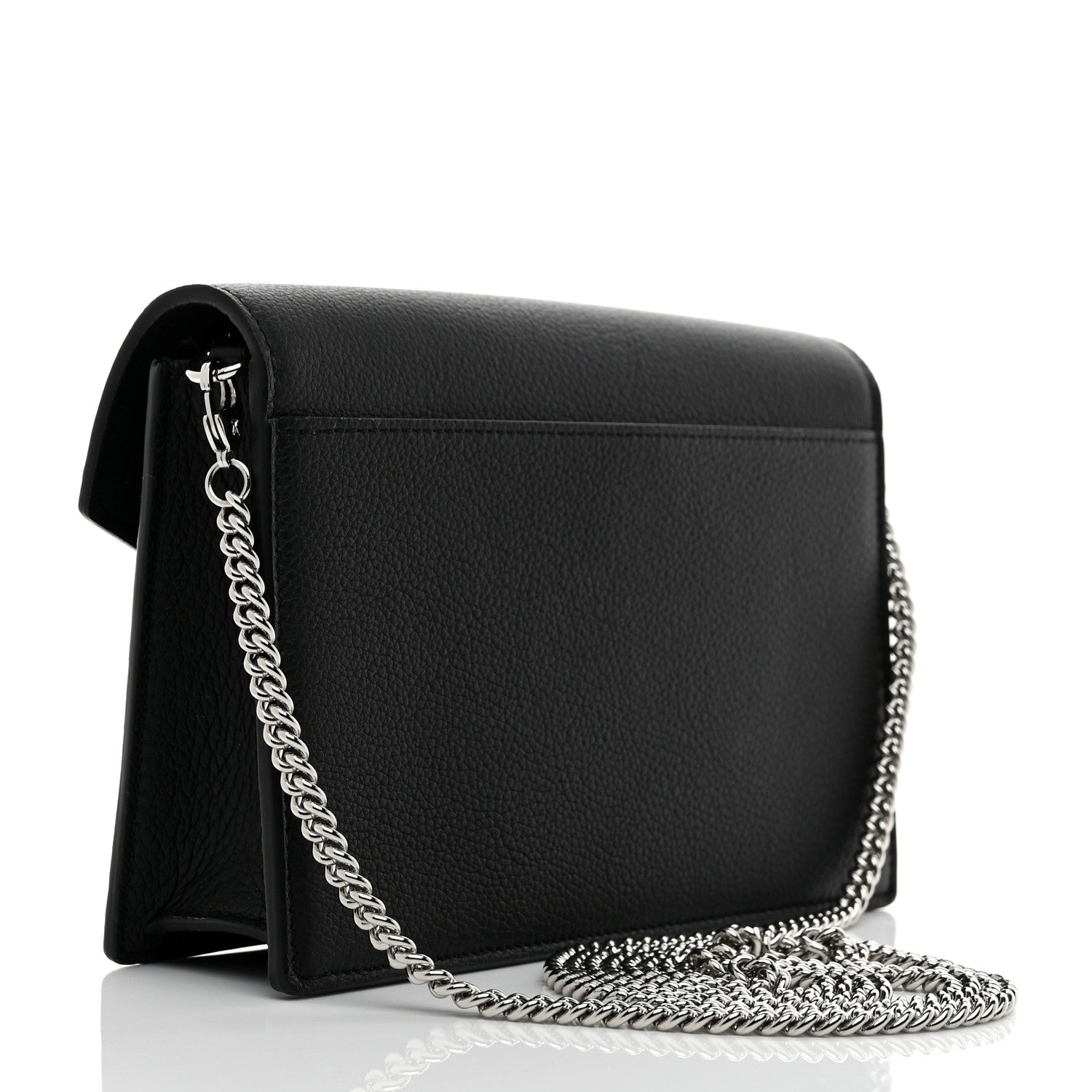 Louis Vuitton Soft Calfskin My Lockme Chain Pochette Black 3 of 9
