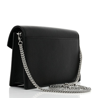 Louis Vuitton Soft Calfskin My Lockme Chain Pochette Black 3 of 9