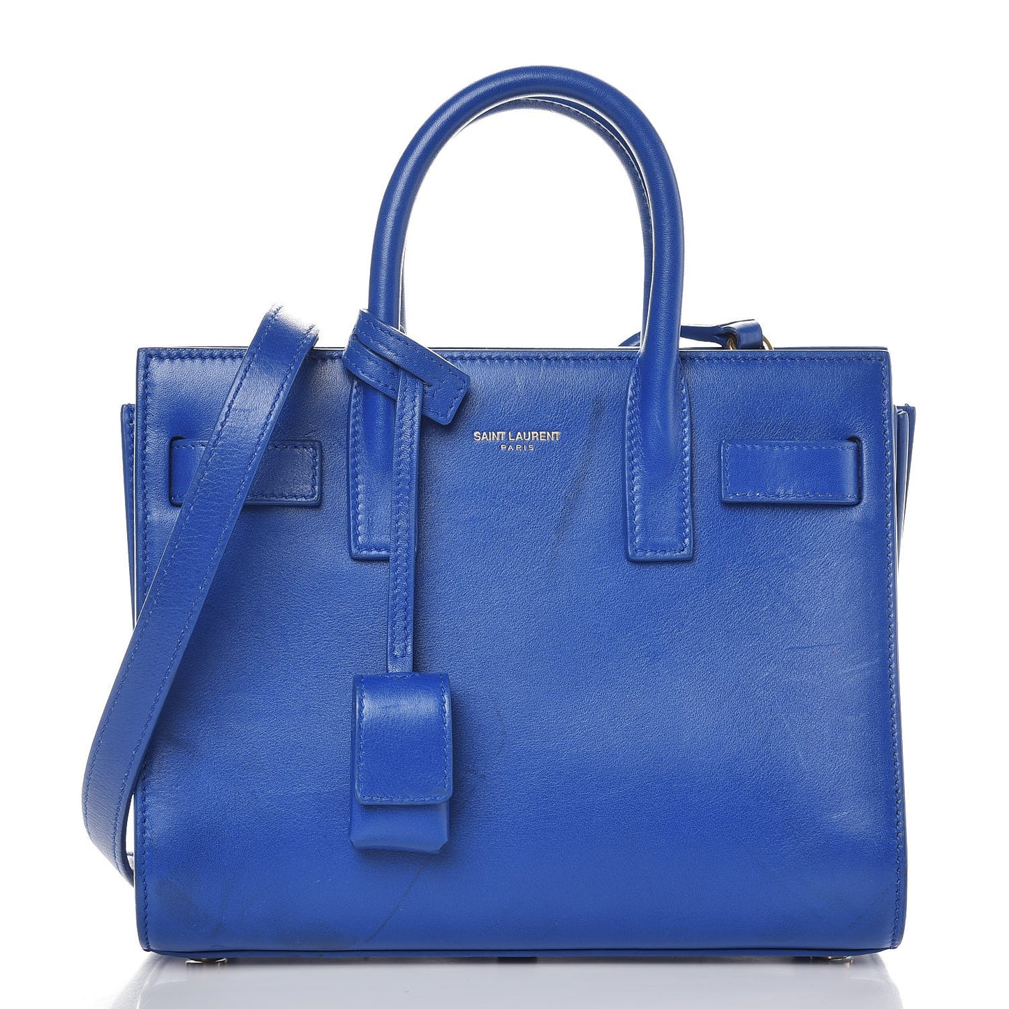 Calfskin Nano Sac De Jour Royal Blue