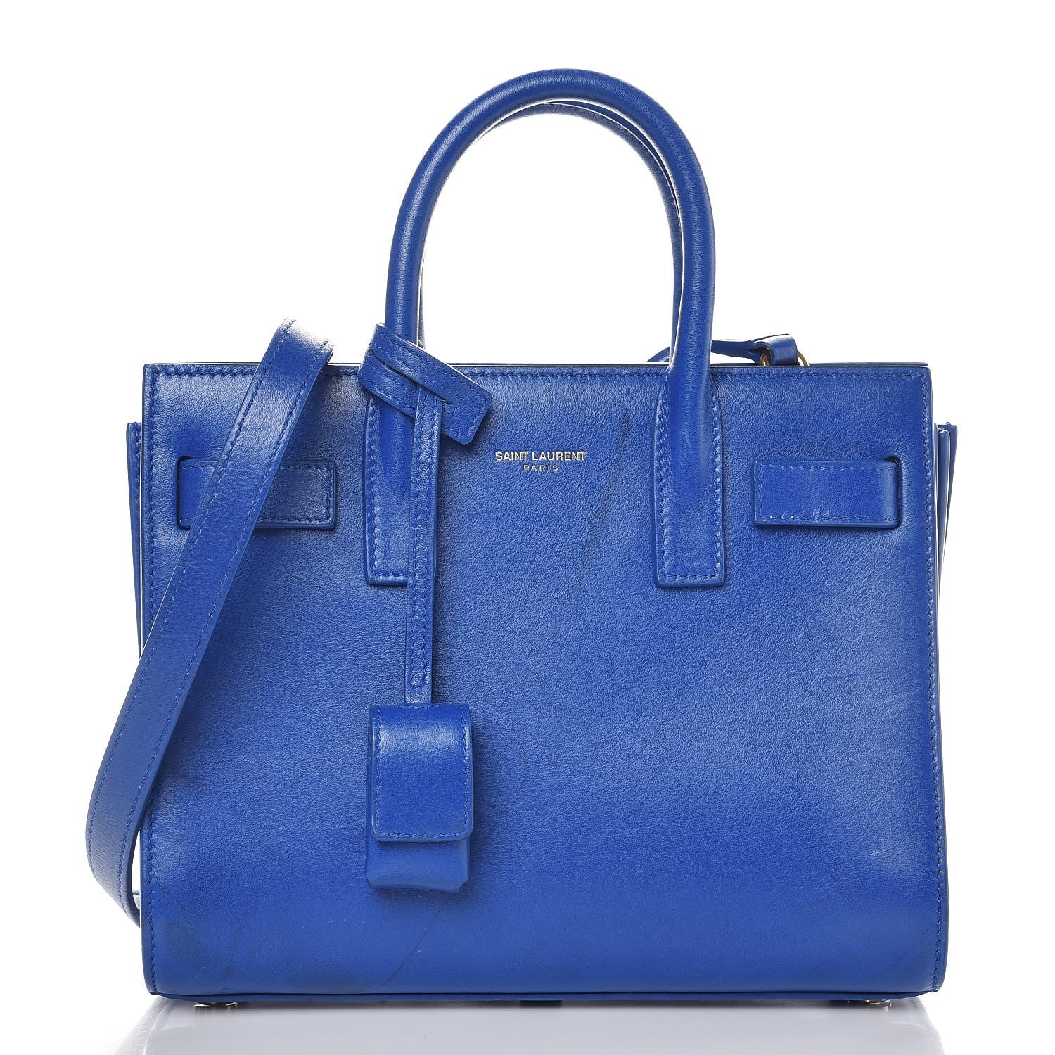 Saint Laurent Calfskin Nano Sac De Jour Royal Blue 1 of 10