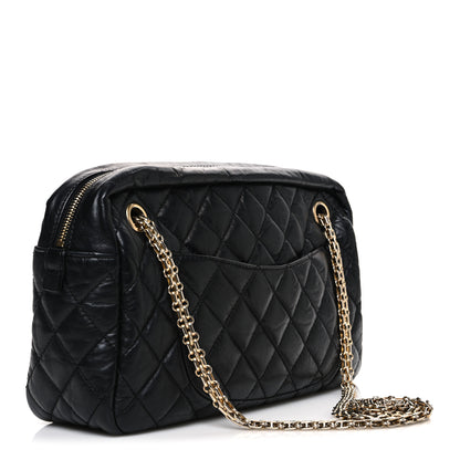 Chanel Aged Calfskin Quilted Medium Reissue Camera Case Black 3 of 10