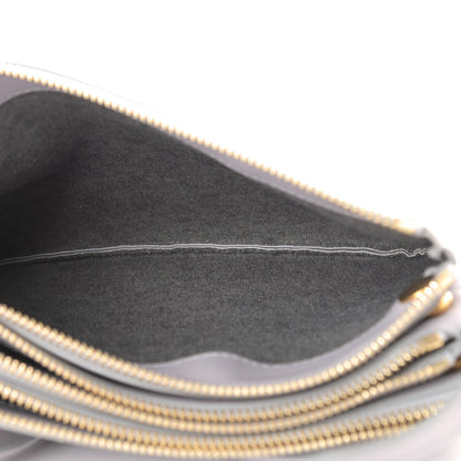 Celine Lambskin Small Trio Crossbody Bag Light Grey 5 of 12